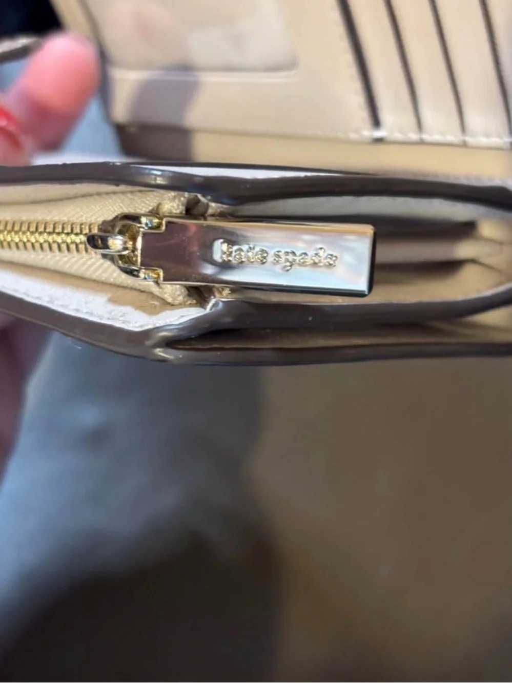 Kate Spade Rose Gold Glitter Medium Wallet